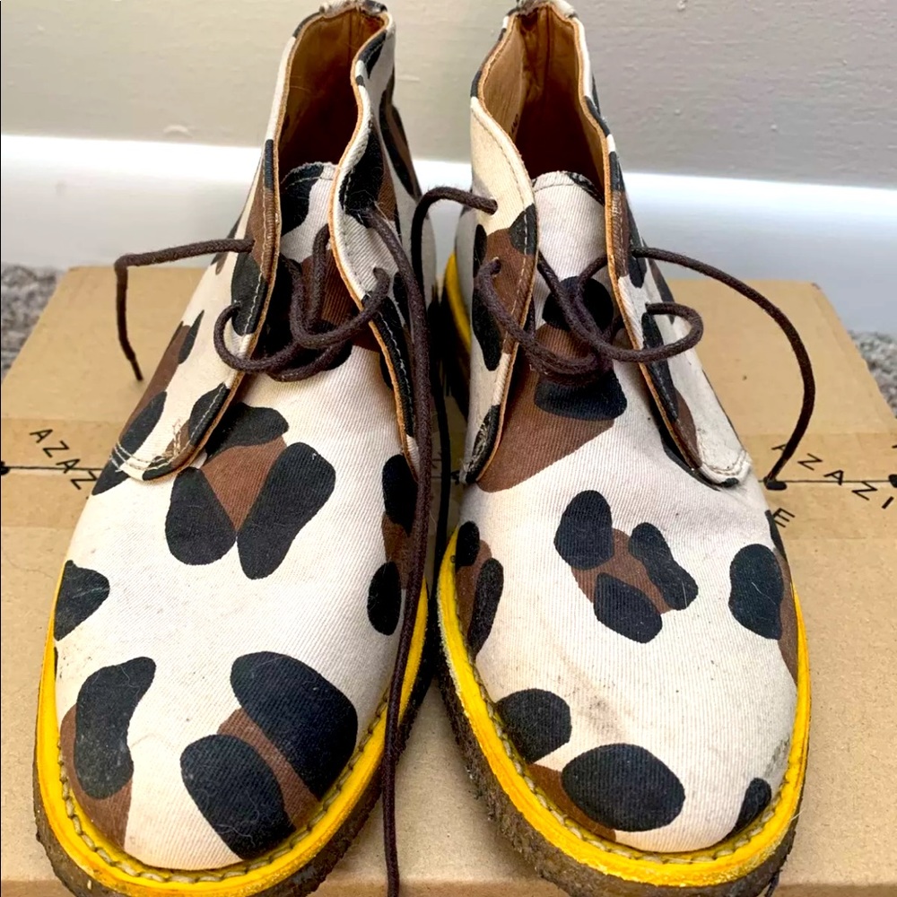 Mark McNairy New Amsterdam Cheetah Print Chukka Boot, size 5.5